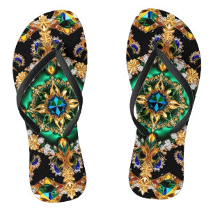 Erwachsene Slim-Streifen mit brasilianischen Farbe Flip Flops