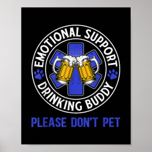 Erwachsene sonnige Drinks emotionale Unterstützung Poster