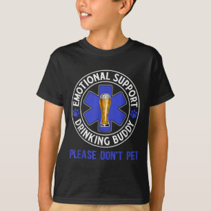 Erwachsene sonnige Drinks emotionale Unterstützung T-Shirt