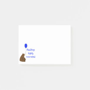 Erwachsene: stark überbewertet. Fun Balloon Bear Q Post-it Klebezettel