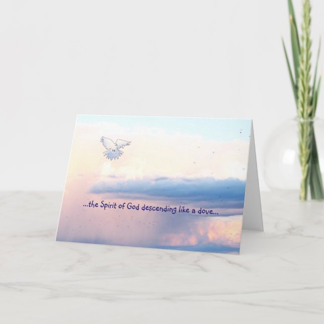 Erwachsene Taufkarte Karte (Vorderseite)