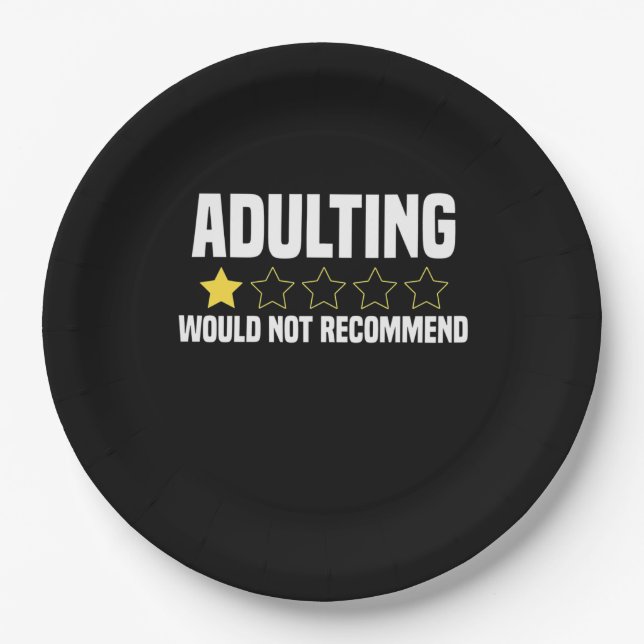 Erwachsene überbewertet pappteller (Vorderseite)