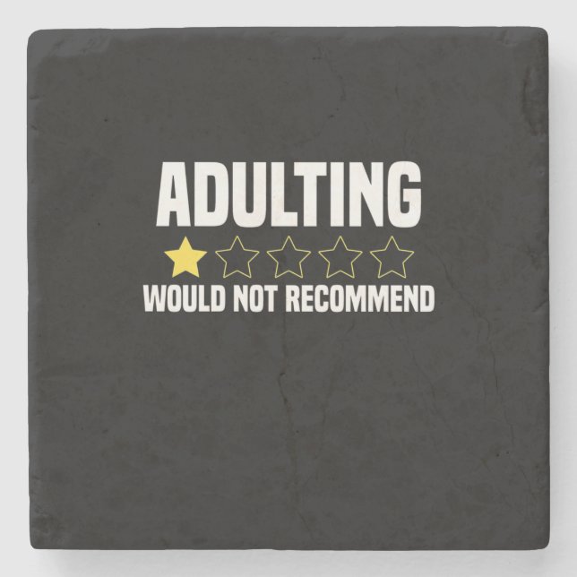 Erwachsene überbewertet steinuntersetzer (Vorderseite)