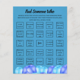 Erwachsene Überraschung Geburtstag Bingo Game Card