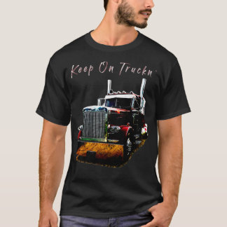 Erwachsene und Jugendliche Semi Truck Behalten auf T-Shirt