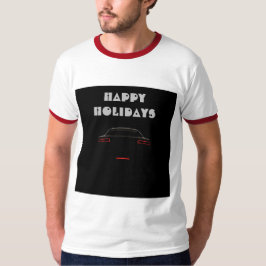 Erwachsene Urlaub L Größe Männer weiß/rot Ringer M T-Shirt