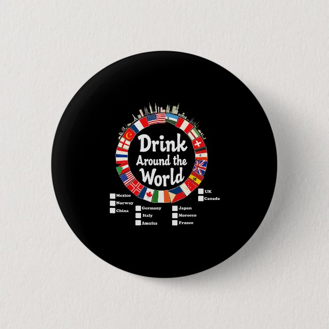 Erwachsene Urlaub Trink Länder International Na Button (Vorderseite)