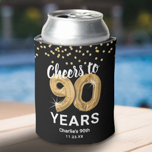 Erwachsene zum Geburtstag jubeln auf 90 Jahre Dosenkühler