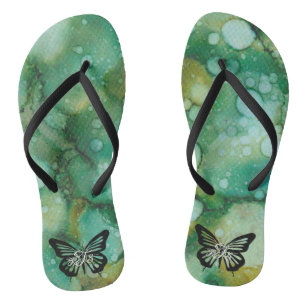 Erwachsenen Flip-Flops "Inkblots Gold Dusted Butte Flip Flops
