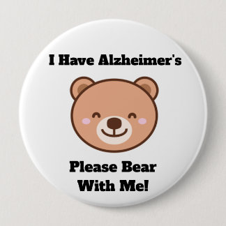 Erwachsenen-Knopf Ich habe Alzheimer Button