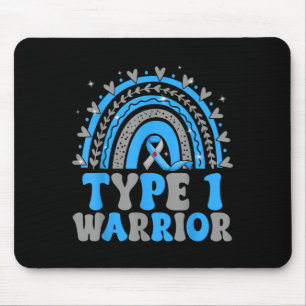 Erwachsenenbildung Typ 1 Warrior Blau Grau Mousepad