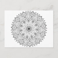 Erwachsenenfarben im DIY Mandala Line-Art-Design