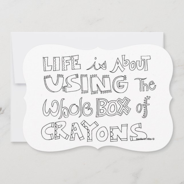 Erwachsenenfarben-Party Einladung (Vorderseite)