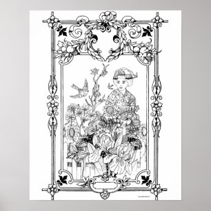 Erwachsenenfarbposter "Moments of Solitude Art" Poster