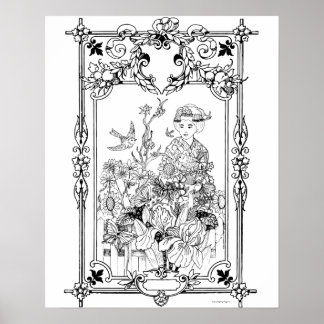 Erwachsenenfarbposter "Moments of Solitude Art" Poster