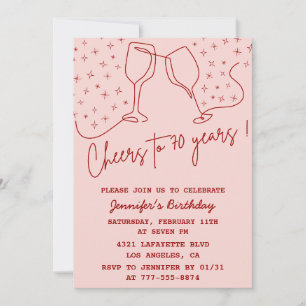 Erwachsenengeburtsfeier 70. Geburtstagseinladung z Einladung