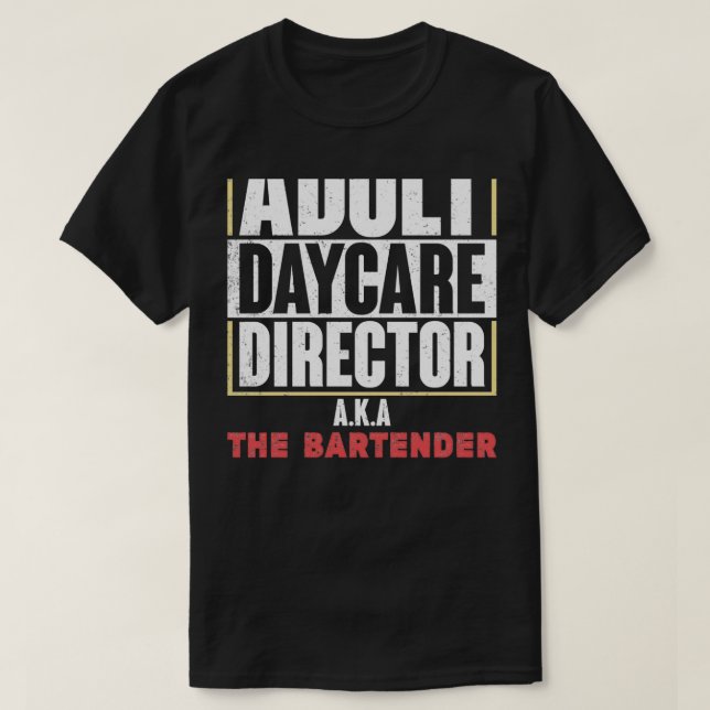 Erwachsenenhilfe Barkeeper 4 T-Shirt (Design vorne)