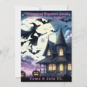 Erwachsenenkarte Halloween Night Party Einladung. Einladung