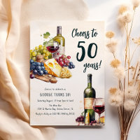 Erwachsenenkäse und Weincharcuterie 50. Geburtstag