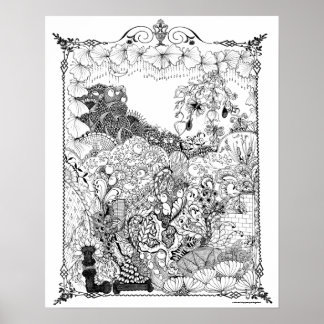 Erwachsenenmaler Poster "Kronleuchter der Blume Ar