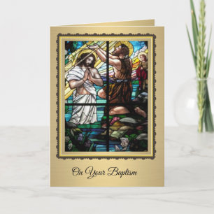 Erwachsenentaufe Jesu durch Johannes den Täufer Karte