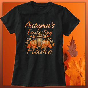 Erwachsener der ewigen Flamme im Herbst T-Shirt