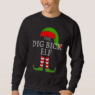 Erwachsener Grab Bick Elf passender Gruppen Weihna Sweatshirt