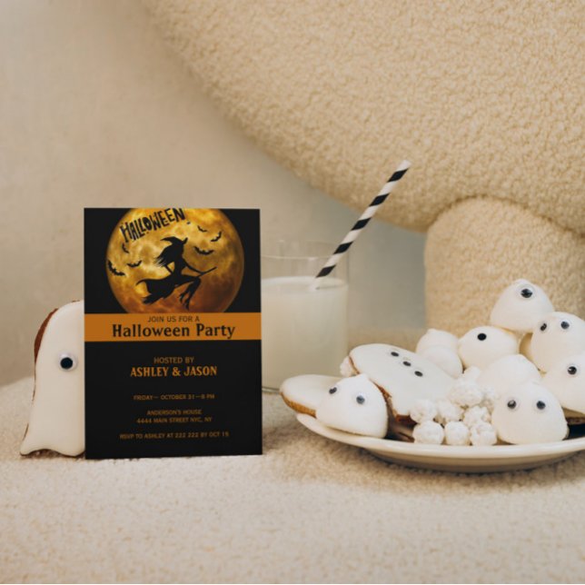 Erwachsener Halloween-Party Moon Einladung (Von Creator hochgeladen)