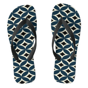 Erwachsener Hausschuh, Feine Streifen, - Flip Flops