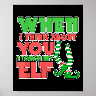 Erwachsener Humor Weihnachten Wenn ich an dich den Poster