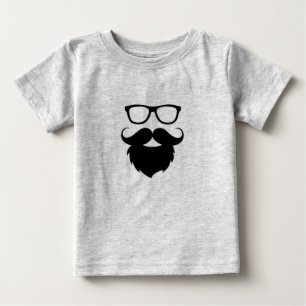 Erwachsener lustiger Bartmann Baby T-shirt