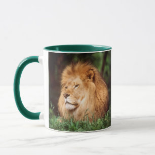 Erwachsener männlicher Löwe Tasse