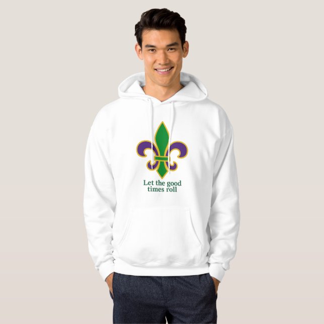 Erwachsener Mardi Gras Pullover Hoodie (Vorne ganz)