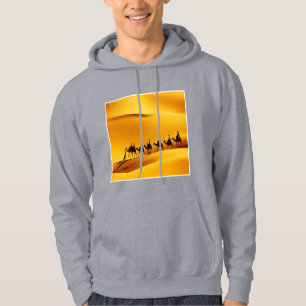 Erwachsener Pullover Hoodie grau SAHARA TOURISMUS
