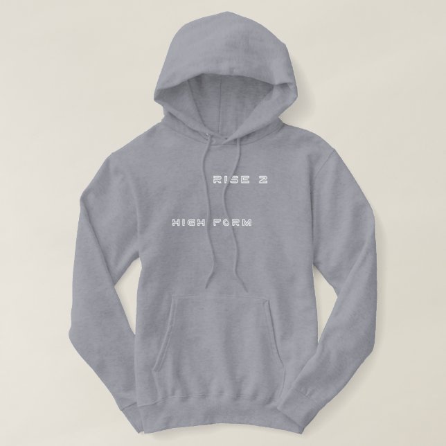 Erwachsener Pullover Hoodie (Grau Vivid) (Design vorne)