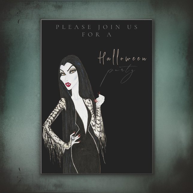 Erwachsener Wasserfarbe Halloween-Party Einladung (Von Creator hochgeladen)