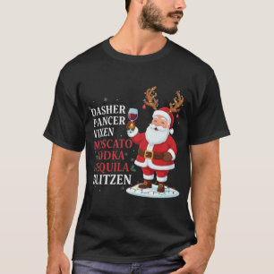 🎅Erwachsener Weihnachts-Trinker Santa-Rentier-Nam T-Shirt