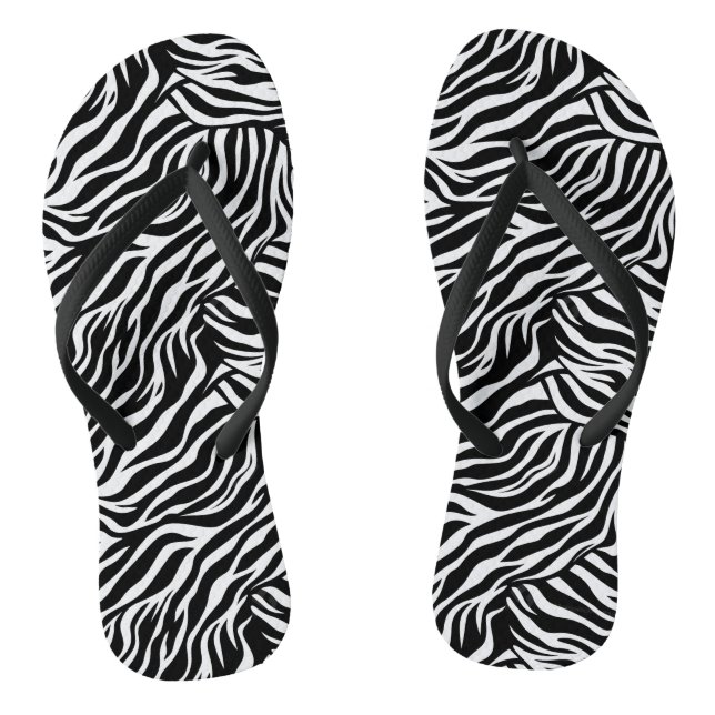 Erwachsener Zebradruck Flip Flops (Fußbett)