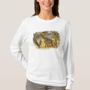 Erwachsenes Giraffenweibchen und Jungtier, Giraffa T-Shirt