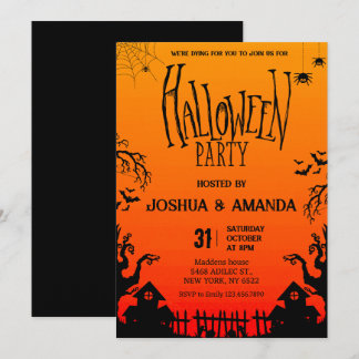 Erwachsenes Halloween-Party Einladung