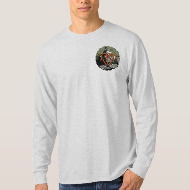 Erwachsenes langes Logo Hülseraglan-RFT T-Shirt (Vorderseite)