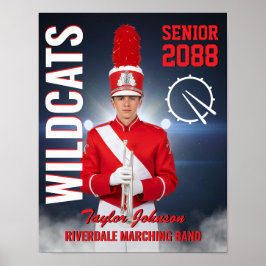 Erwachsenes Marching-Band-Mitglied Benutzerdefinie Poster