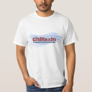 Erwachsenes T-Shirt blaue Welle Chillaxin