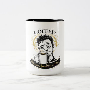 Erwachsenwerden ist schwer Kaffeetasse Lustiger