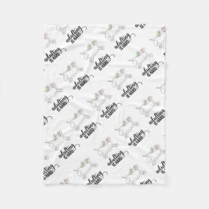 Erwachsenwerden ist schwer lustig fleecedecke