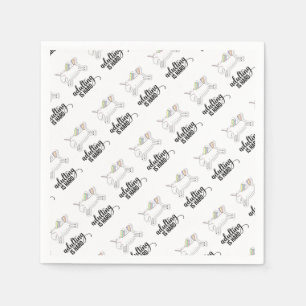 Erwachsenwerden ist schwer lustig serviette