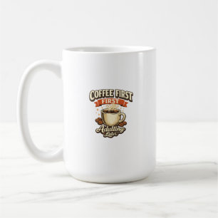 Erwachsenwerden später, erst Kaffee, lustiger Espr Kaffeetasse