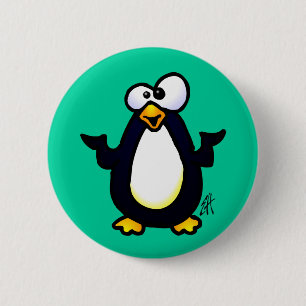 Erwägen des Pinguins Button