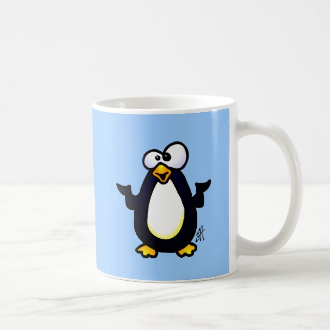 Erwägen des Pinguins Tasse (Rechts)