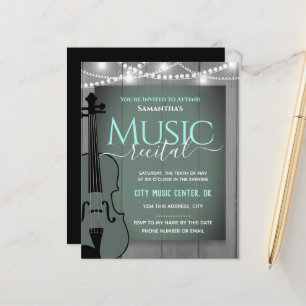 Erwägung der Geigermusik förmliche Einladung